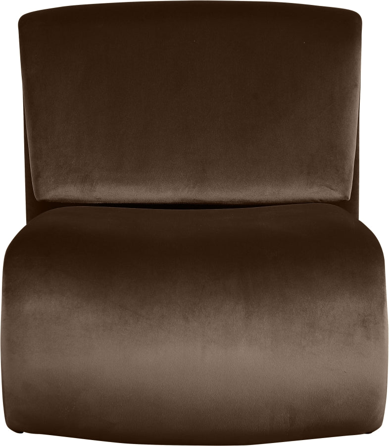 Fauteuil d'appoint rembourré en chenille Vivi