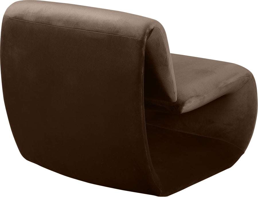 Fauteuil d'appoint rembourré en chenille Vivi