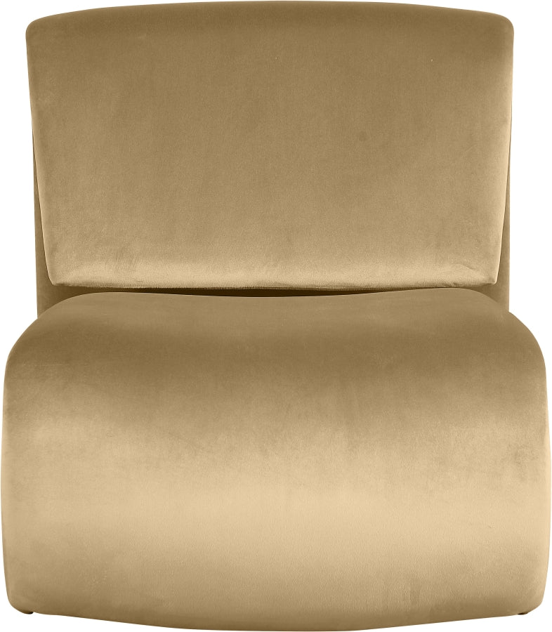 Fauteuil d'appoint rembourré en chenille Vivi