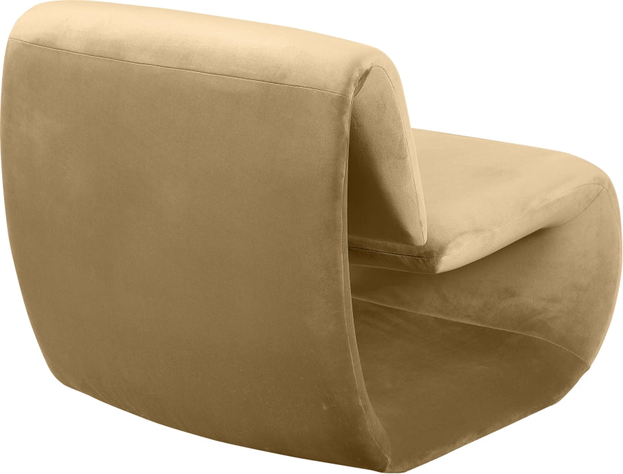 Fauteuil d'appoint rembourré en chenille Vivi