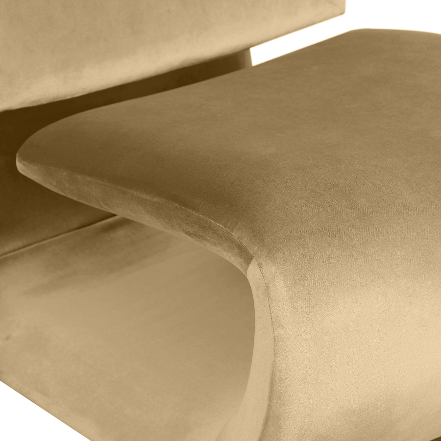 Fauteuil d'appoint rembourré en chenille Vivi