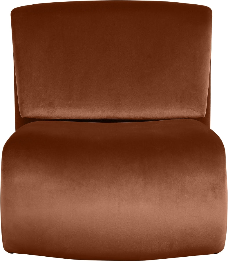 Fauteuil d'appoint rembourré en chenille Vivi