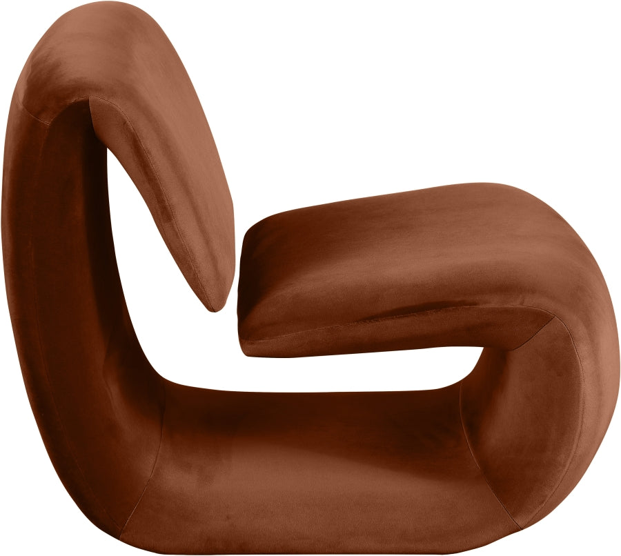 Fauteuil d'appoint rembourré en chenille Vivi
