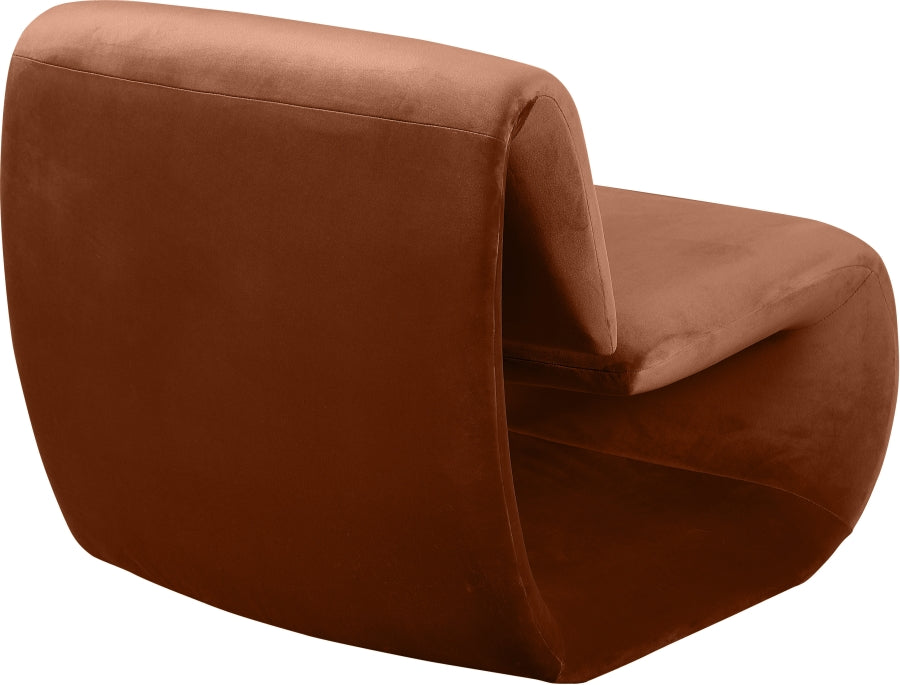 Fauteuil d'appoint rembourré en chenille Vivi