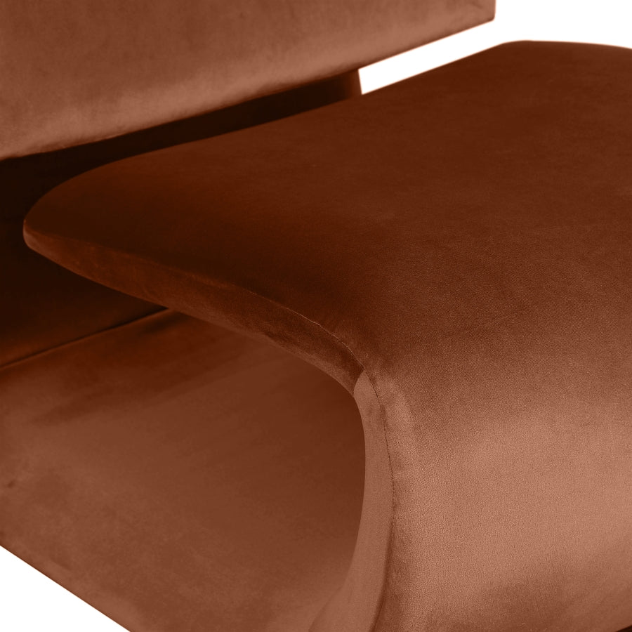 Fauteuil d'appoint rembourré en chenille Vivi