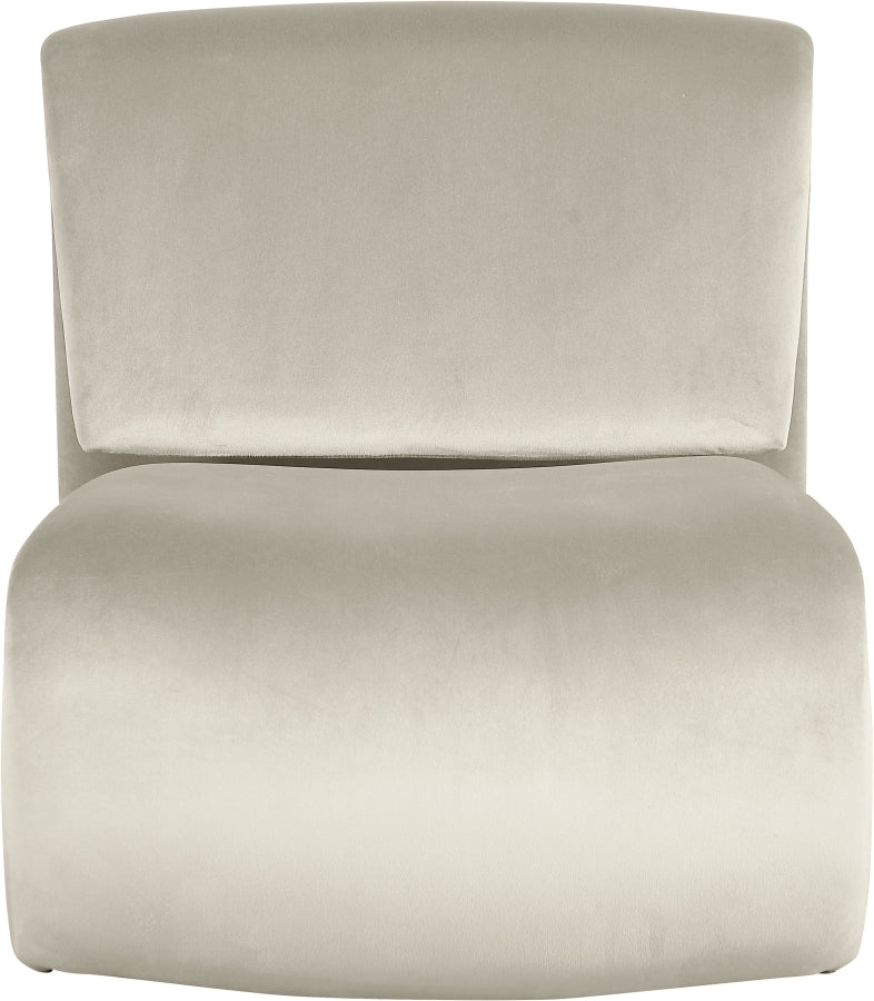 Fauteuil d'appoint rembourré en chenille Vivi