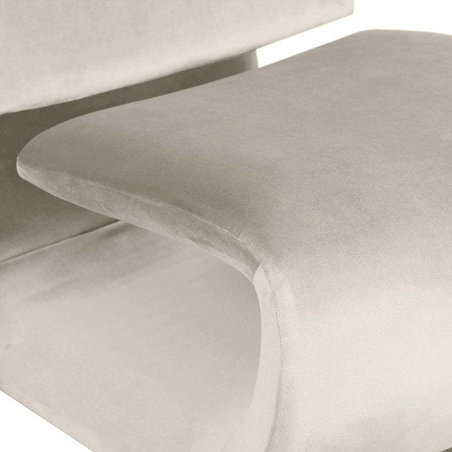 Fauteuil d'appoint rembourré en chenille Vivi