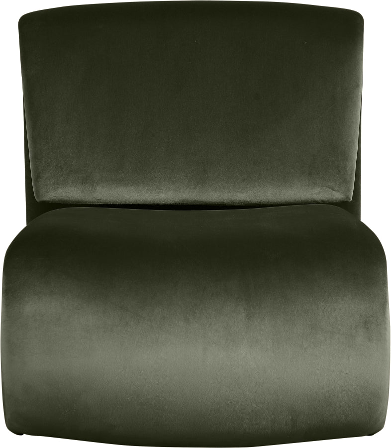 Fauteuil d'appoint rembourré en chenille Vivi