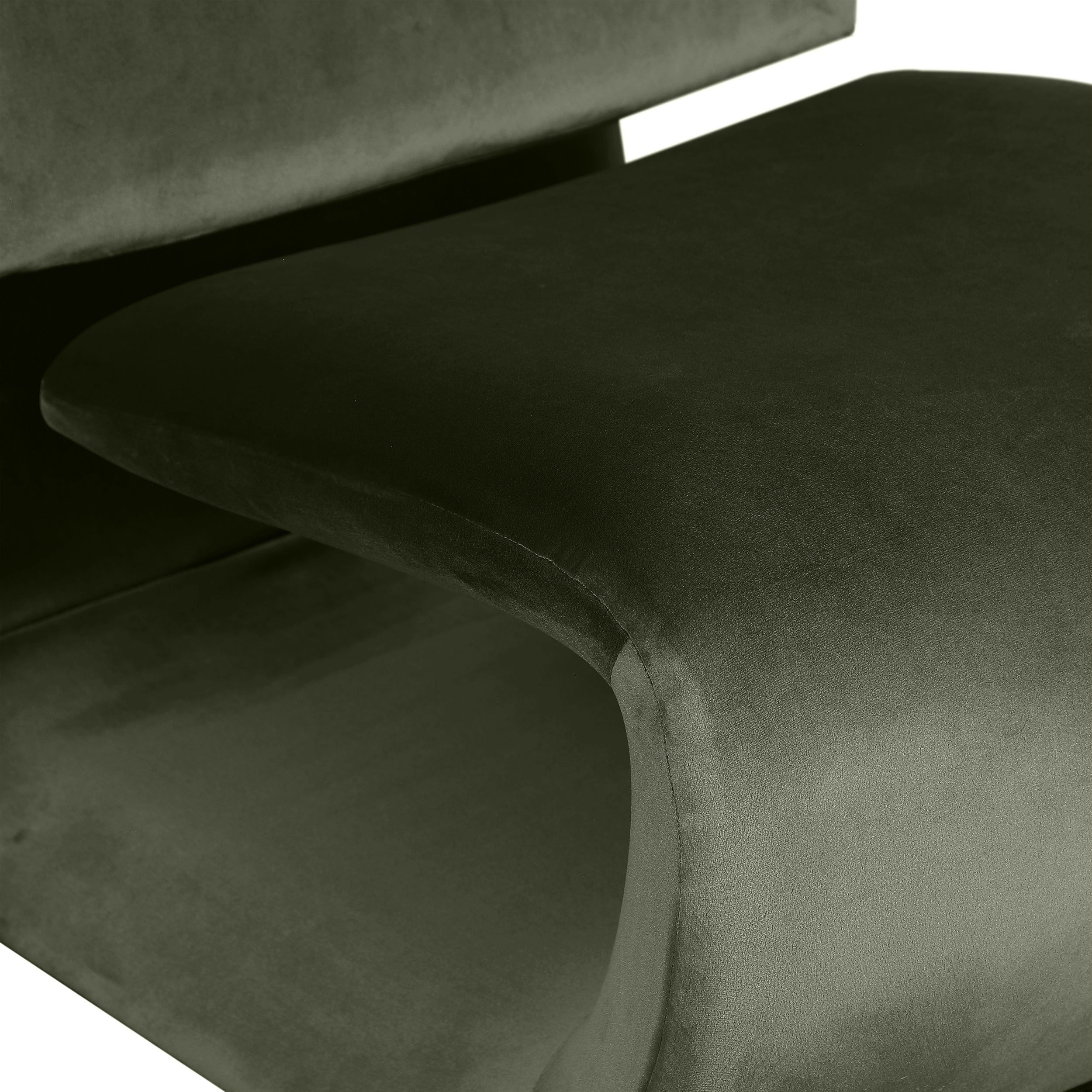 Fauteuil d'appoint rembourré en chenille Vivi