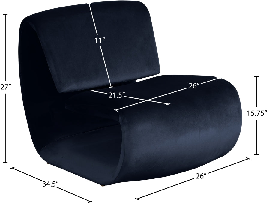 Fauteuil d'appoint rembourré en chenille Vivi