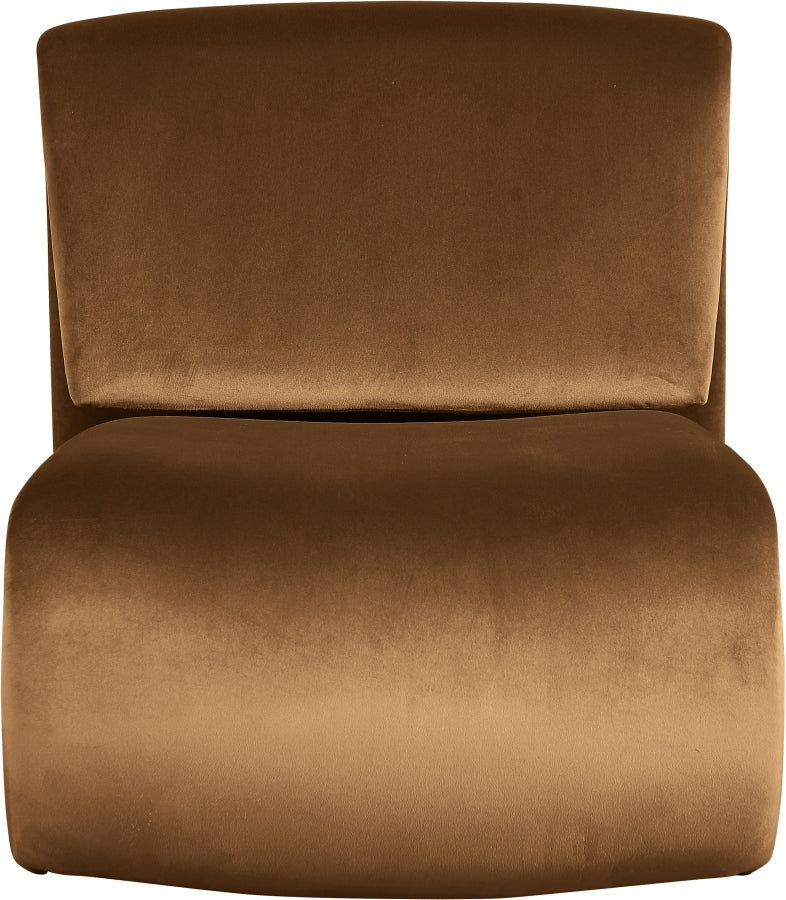 Fauteuil d'appoint rembourré en chenille Vivi