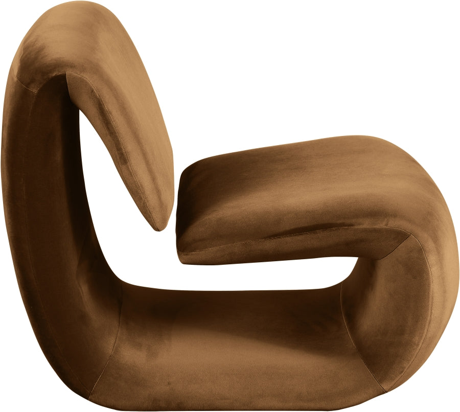 Fauteuil d'appoint rembourré en chenille Vivi