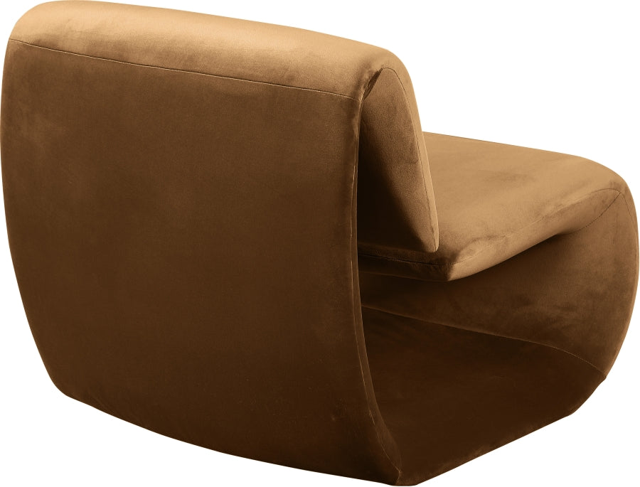 Fauteuil d'appoint rembourré en chenille Vivi