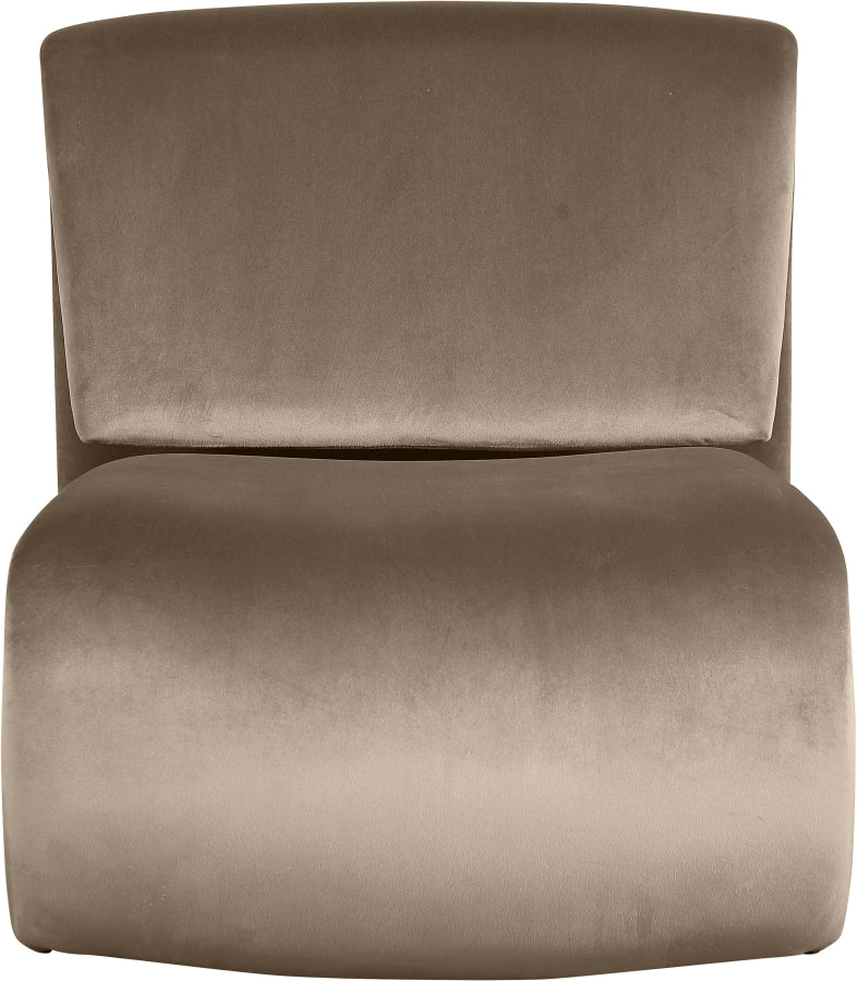 Fauteuil d'appoint rembourré en chenille Vivi