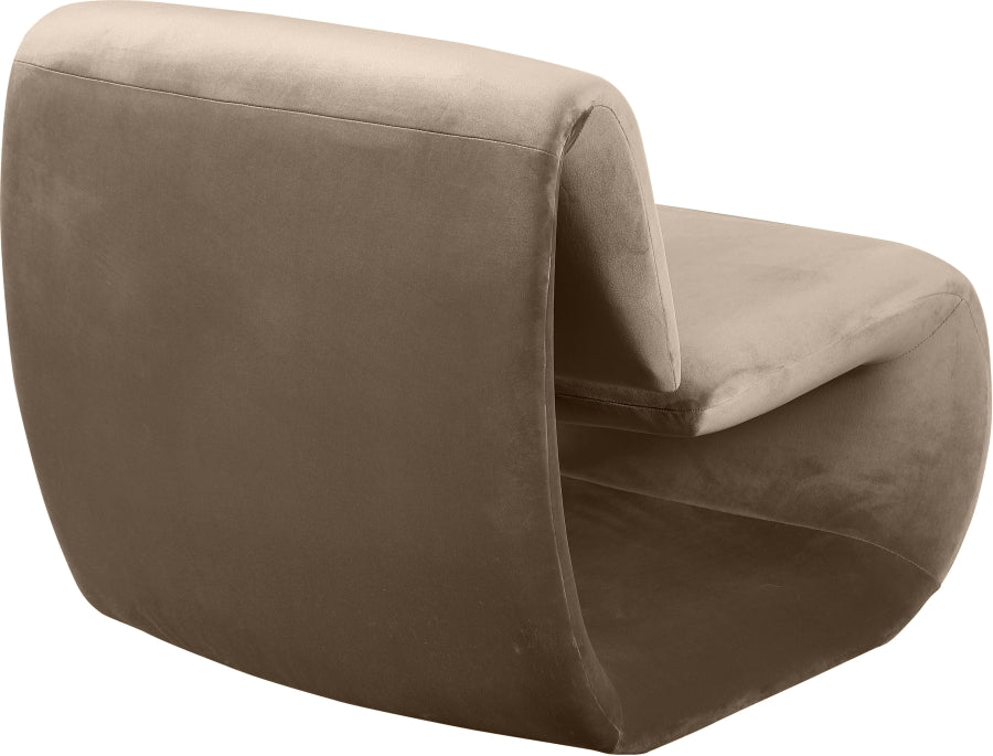 Fauteuil d'appoint rembourré en chenille Vivi