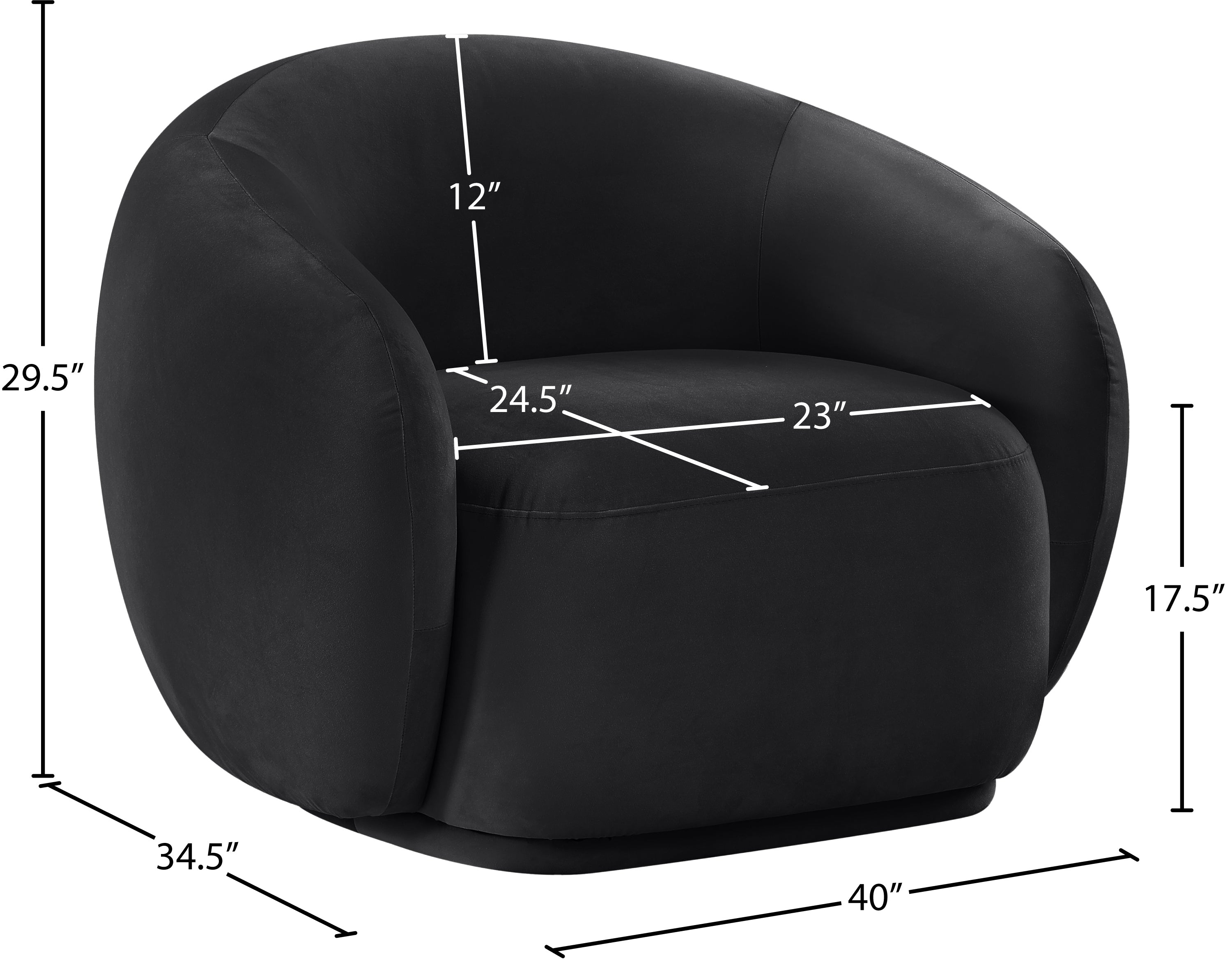 Emery Velvet Upholstered Accent Chair
