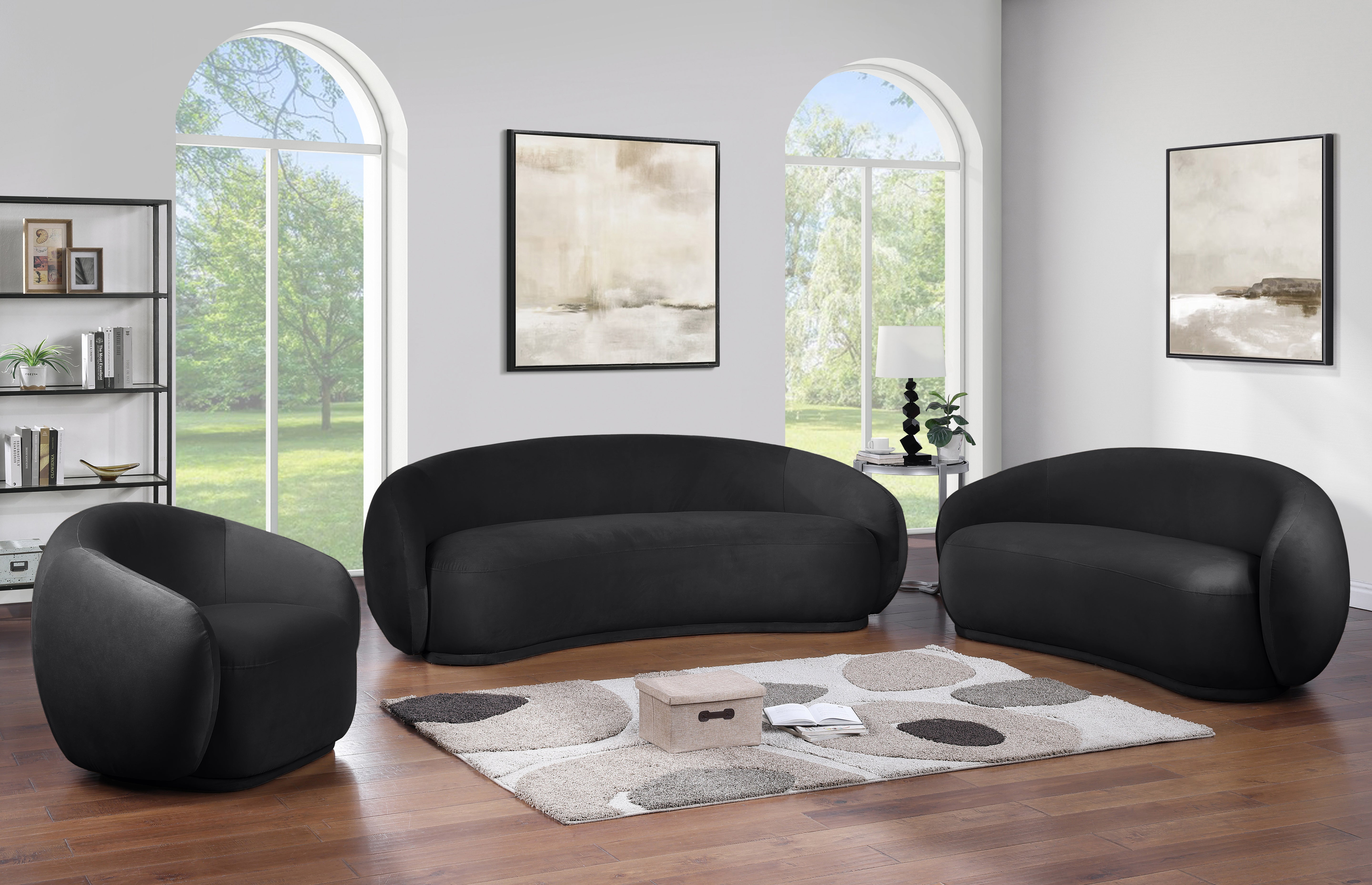 Emery Velvet Upholstered Accent Chair