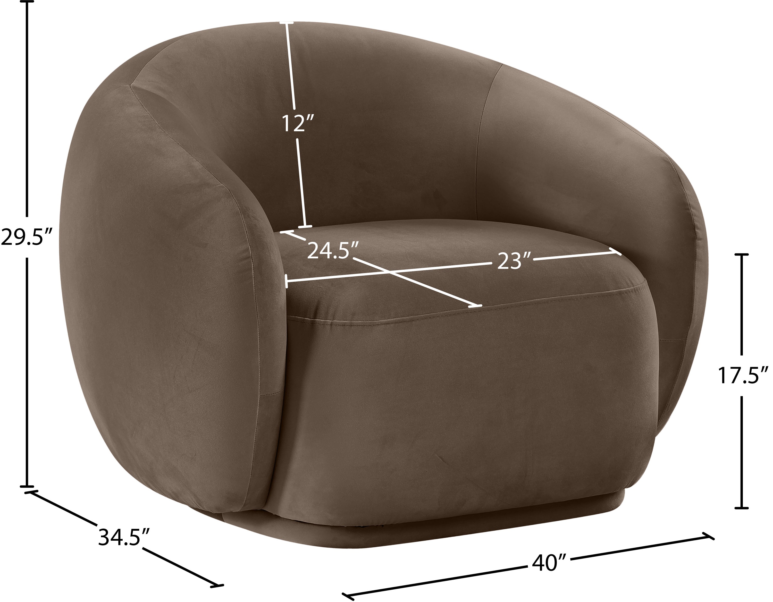 Emery Velvet Upholstered Accent Chair