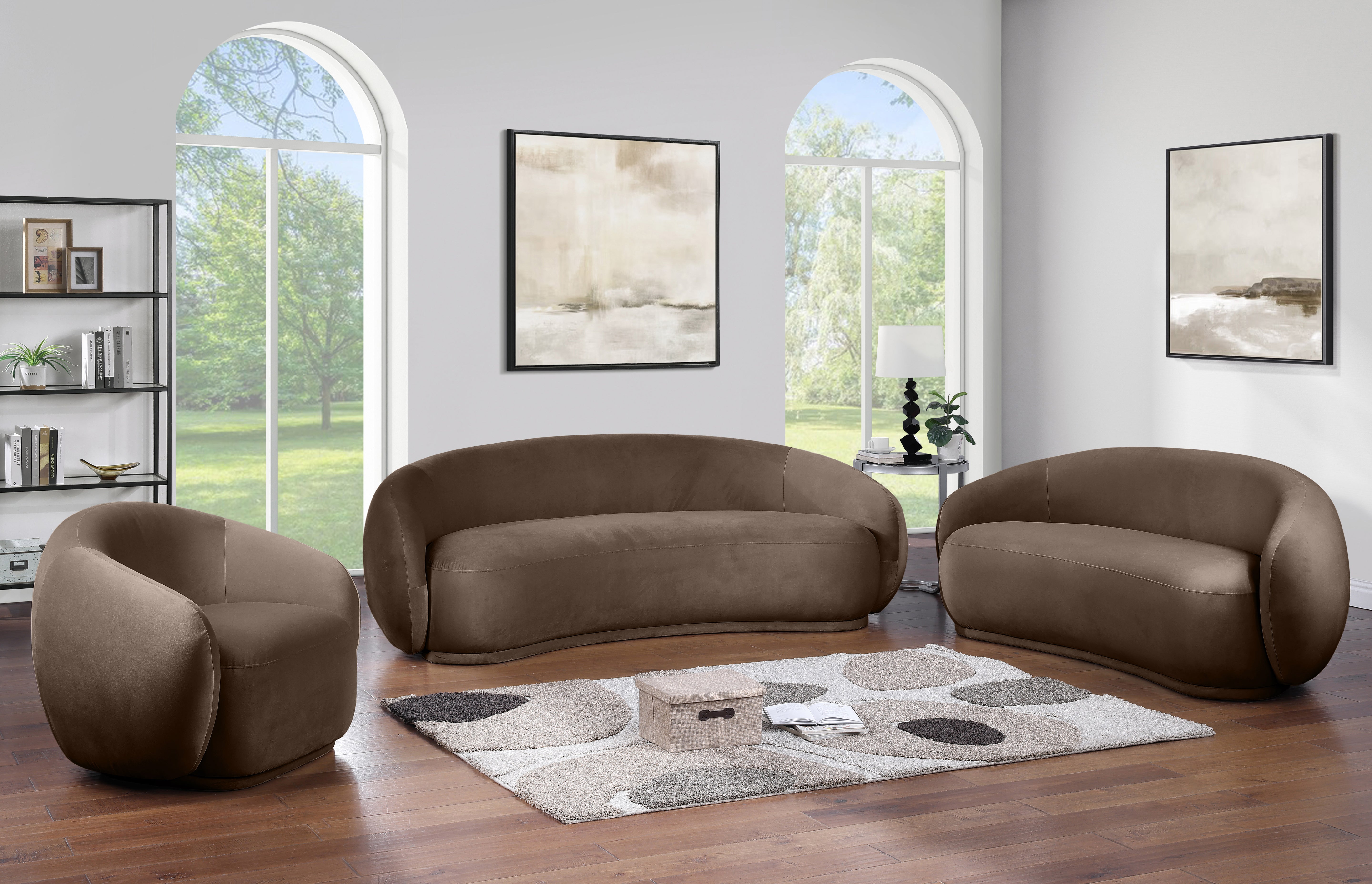 Emery Velvet Upholstered Accent Chair