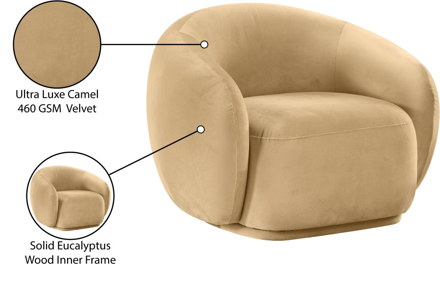 Emery Velvet Upholstered Accent Chair