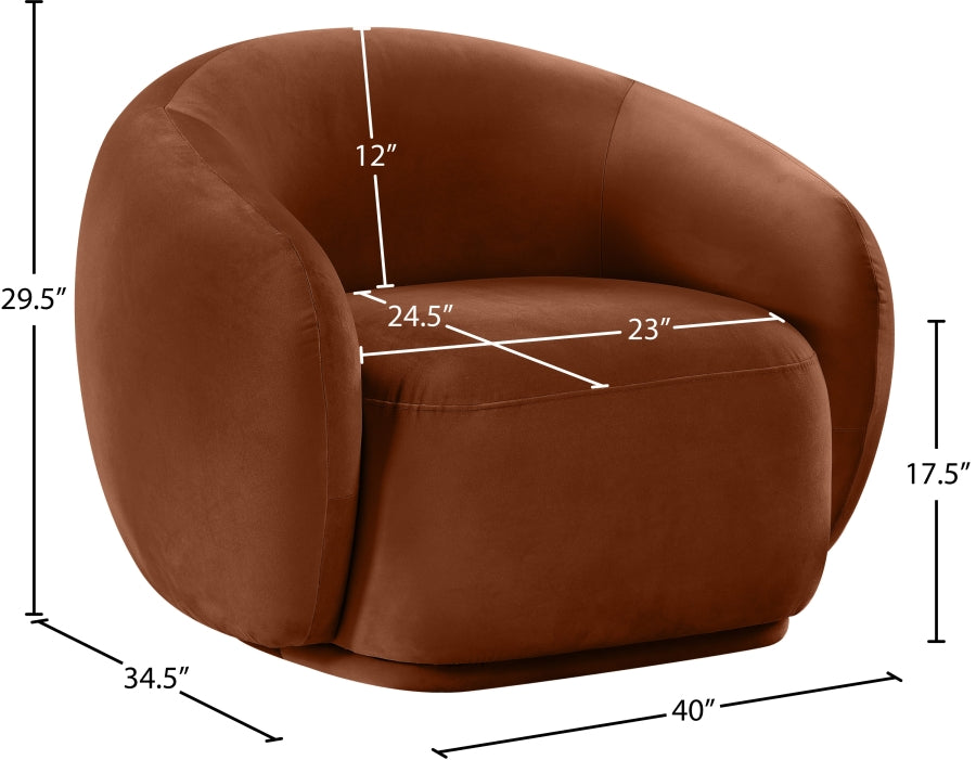 Emery Velvet Upholstered Accent Chair