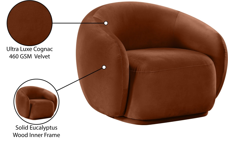 Emery Velvet Upholstered Accent Chair