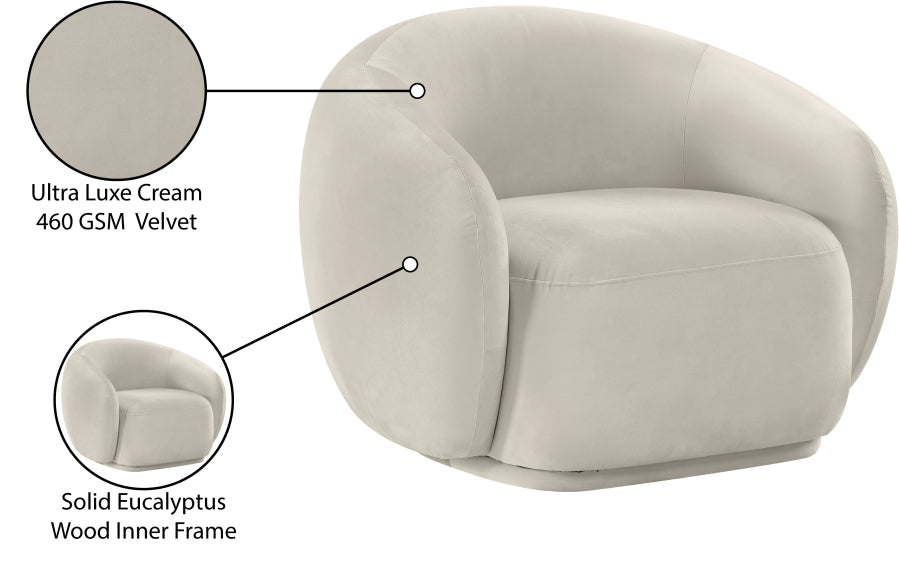 Emery Velvet Upholstered Accent Chair