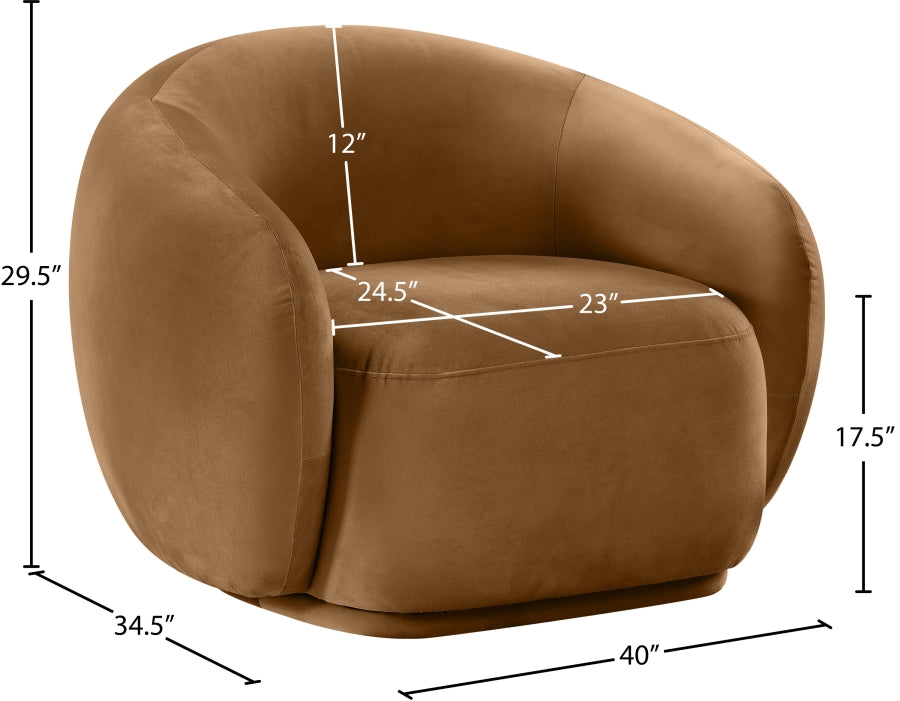 Emery Velvet Upholstered Accent Chair
