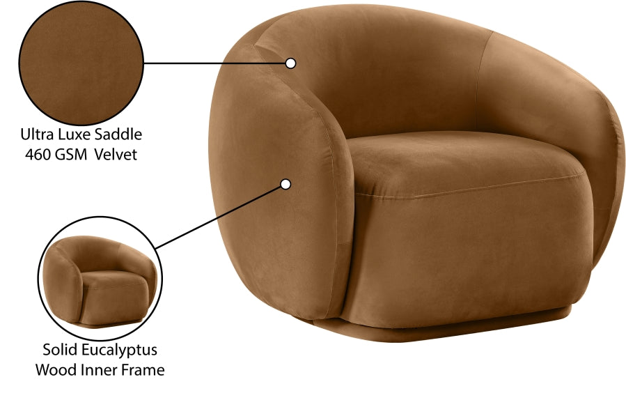 Emery Velvet Upholstered Accent Chair