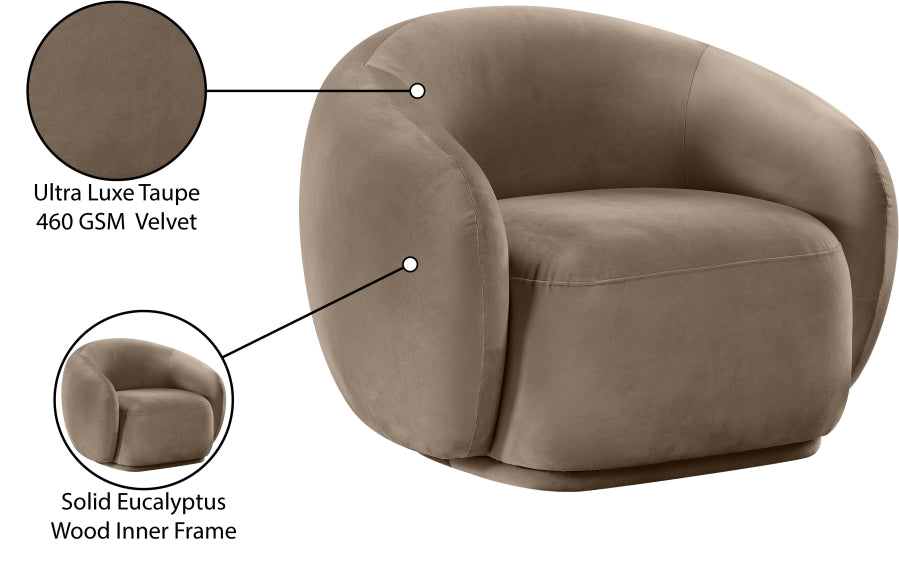 Emery Velvet Upholstered Accent Chair