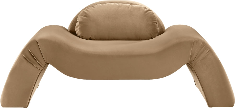 Fauteuil d'appoint rembourré en chenille Vivi