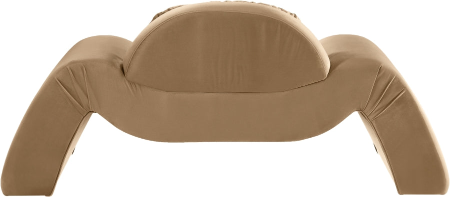 Fauteuil d'appoint rembourré en chenille Vivi