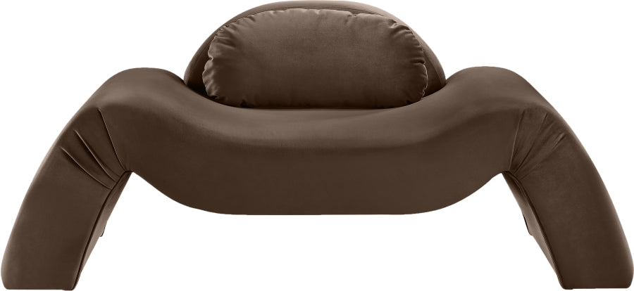 Fauteuil d'appoint rembourré en chenille Vivi