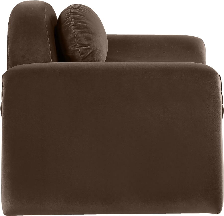 Fauteuil d'appoint rembourré en chenille Vivi