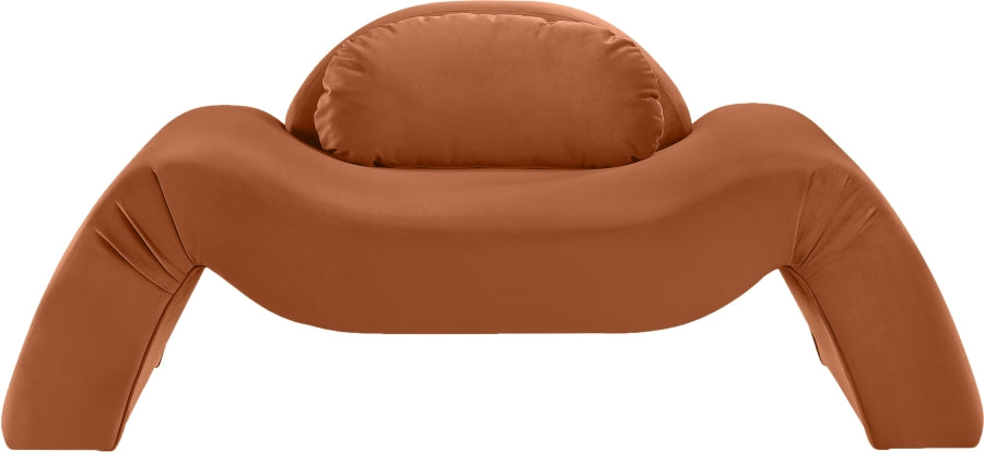 Fauteuil d'appoint rembourré en chenille Vivi