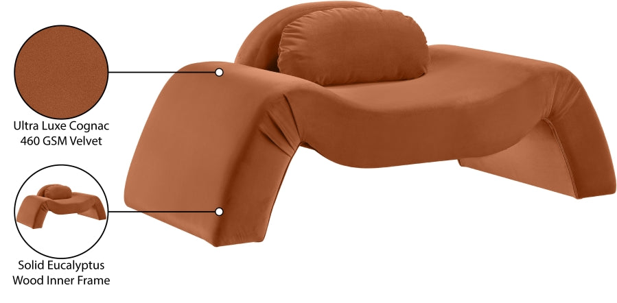 Fauteuil d'appoint rembourré en chenille Vivi
