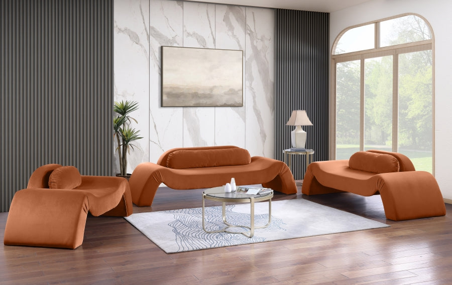 Fauteuil d'appoint rembourré en chenille Vivi