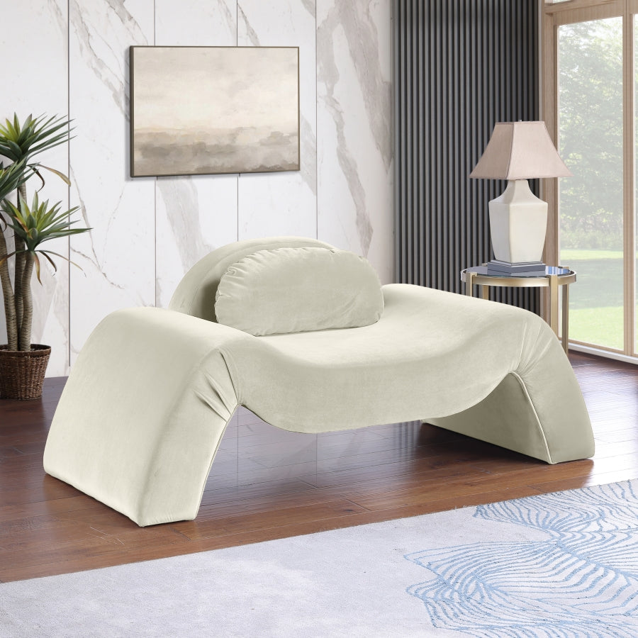 Fauteuil d'appoint rembourré en chenille Vivi