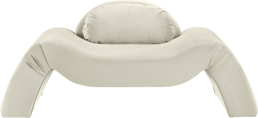 Fauteuil d'appoint rembourré en chenille Vivi