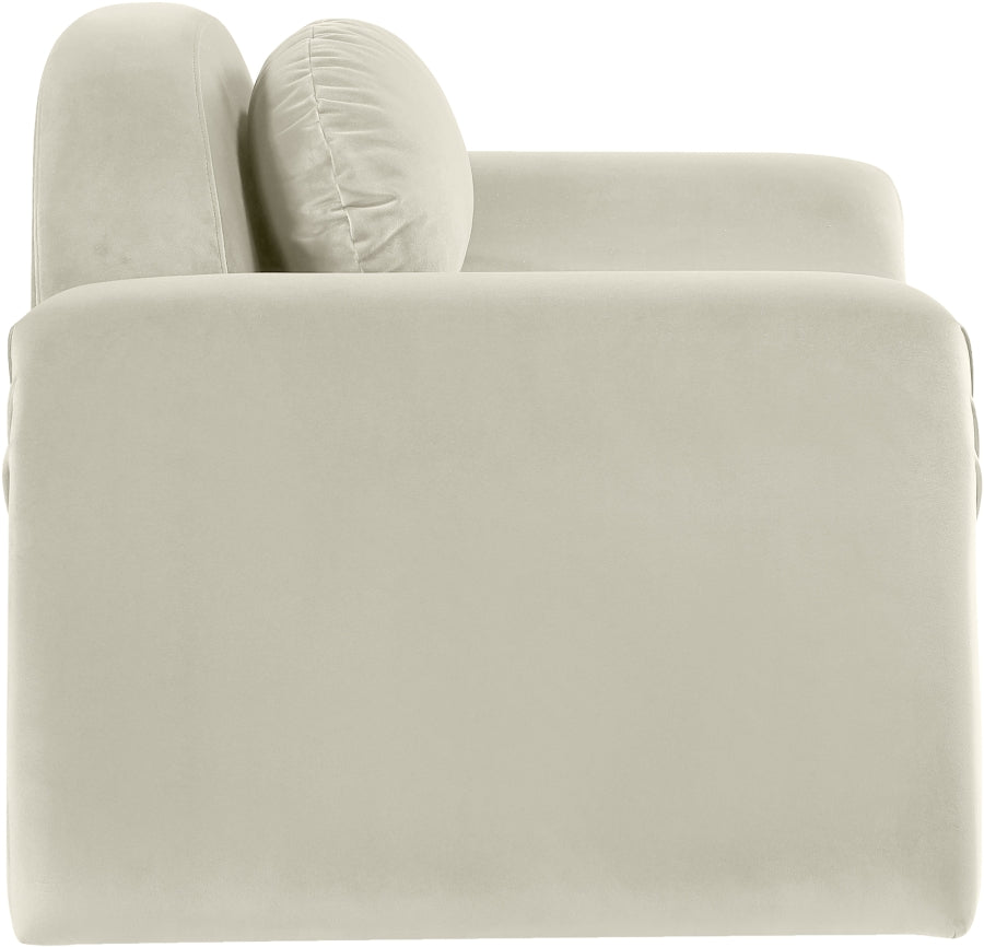 Fauteuil d'appoint rembourré en chenille Vivi
