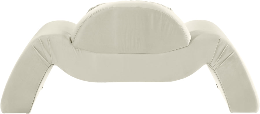 Fauteuil d'appoint rembourré en chenille Vivi