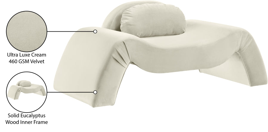 Fauteuil d'appoint rembourré en chenille Vivi