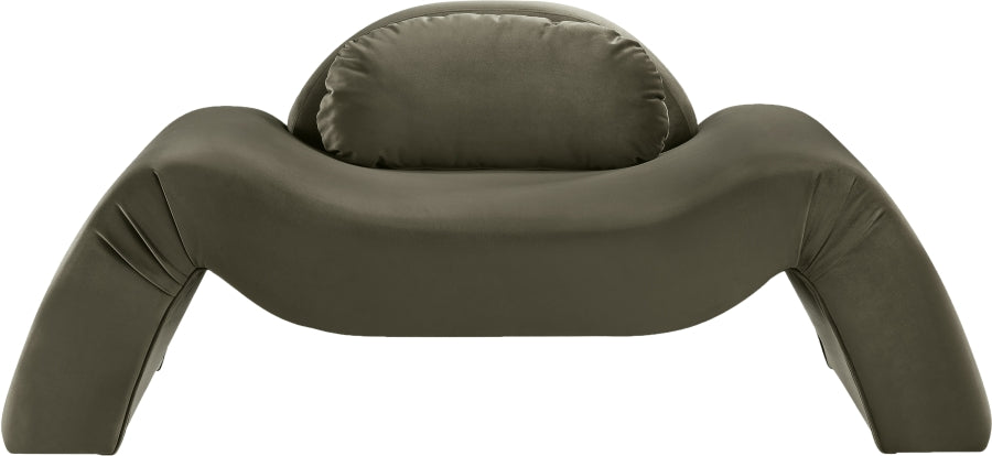 Fauteuil d'appoint rembourré en chenille Vivi