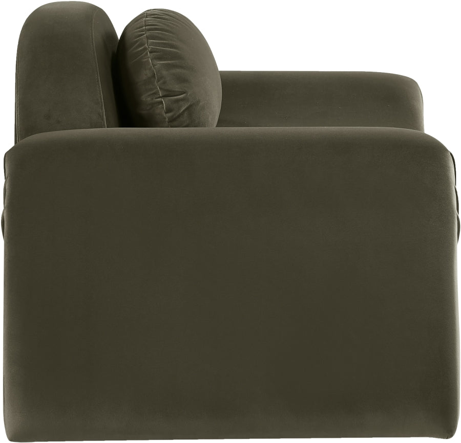 Fauteuil d'appoint rembourré en chenille Vivi