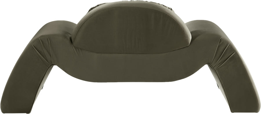 Fauteuil d'appoint rembourré en chenille Vivi