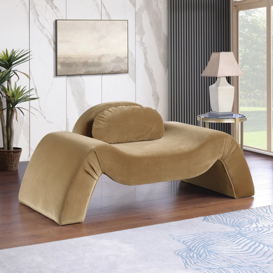 Fauteuil d'appoint rembourré en chenille Vivi