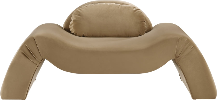 Fauteuil d'appoint rembourré en chenille Vivi