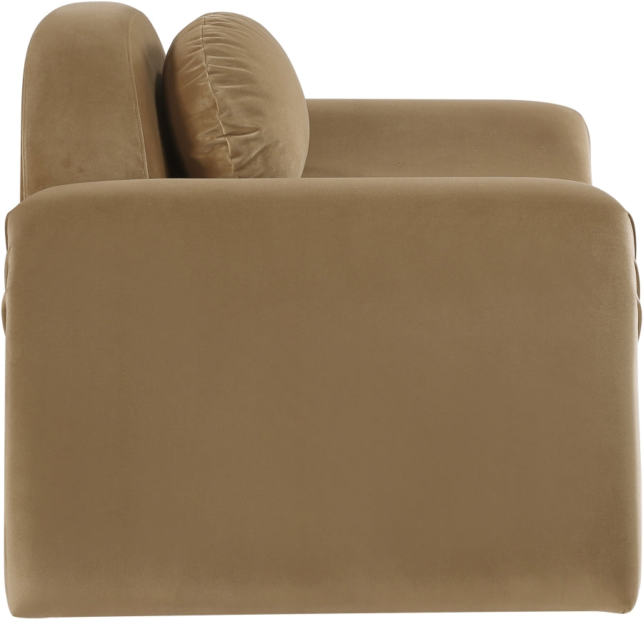 Fauteuil d'appoint rembourré en chenille Vivi