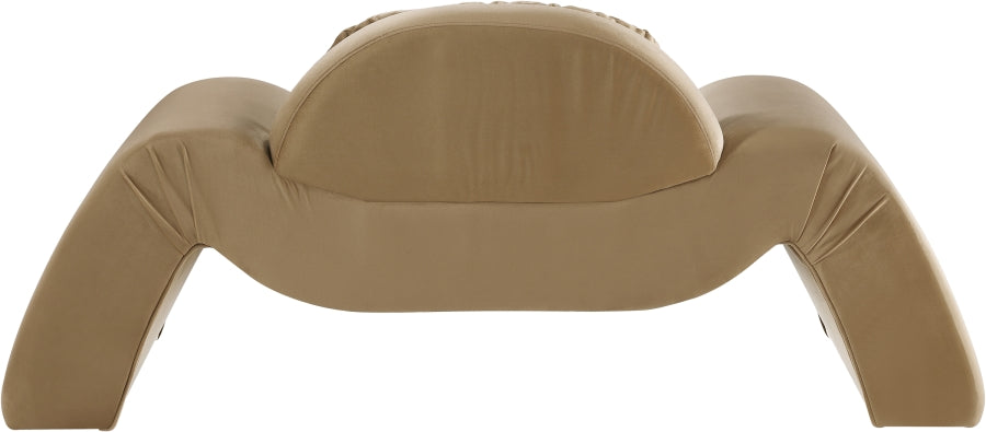 Fauteuil d'appoint rembourré en chenille Vivi
