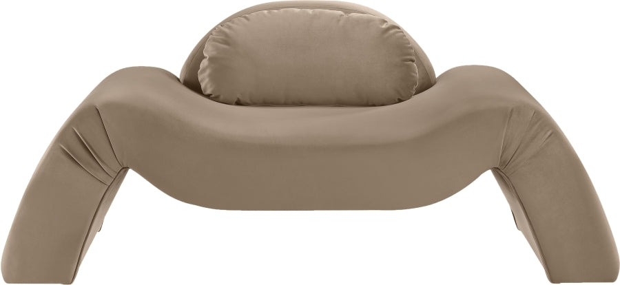 Fauteuil d'appoint rembourré en chenille Vivi
